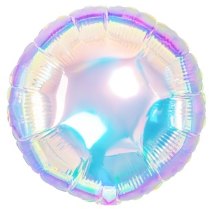 Шар (18''/46 см) Круг, (надув воздухом), Зеркальный, Хамелеон, 1 шт. в уп.