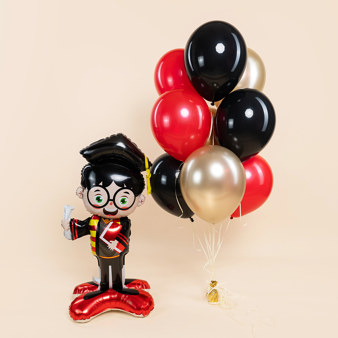 Шар 3D (46''/117 см) Фигура на подставке, Выпускник, 1 шт. в уп.