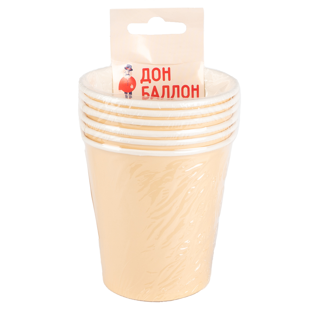 Стаканы (250 мл) Мастхэв, Кремовый, 6 шт.