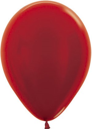 Шар (12''/30 см) Красный (515), металлик, 50 шт.