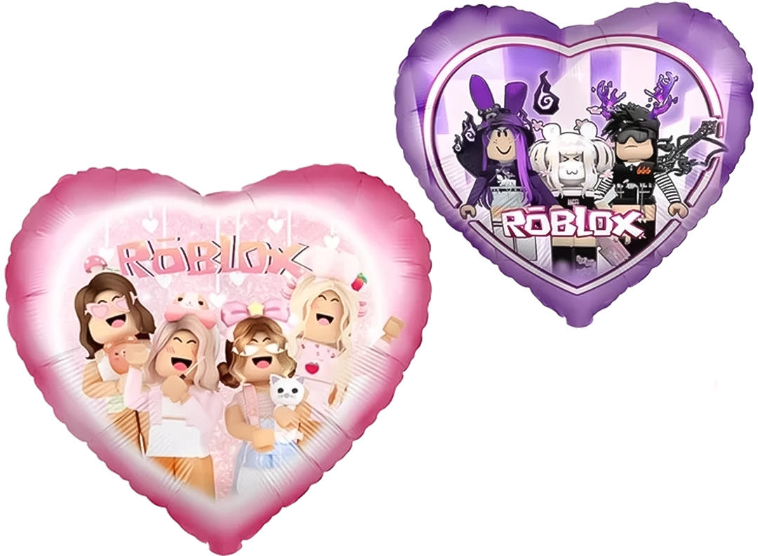 Шар (18''/46 см) Сердце, Любимая игра, Розовый/Сиреневый, 1 шт.