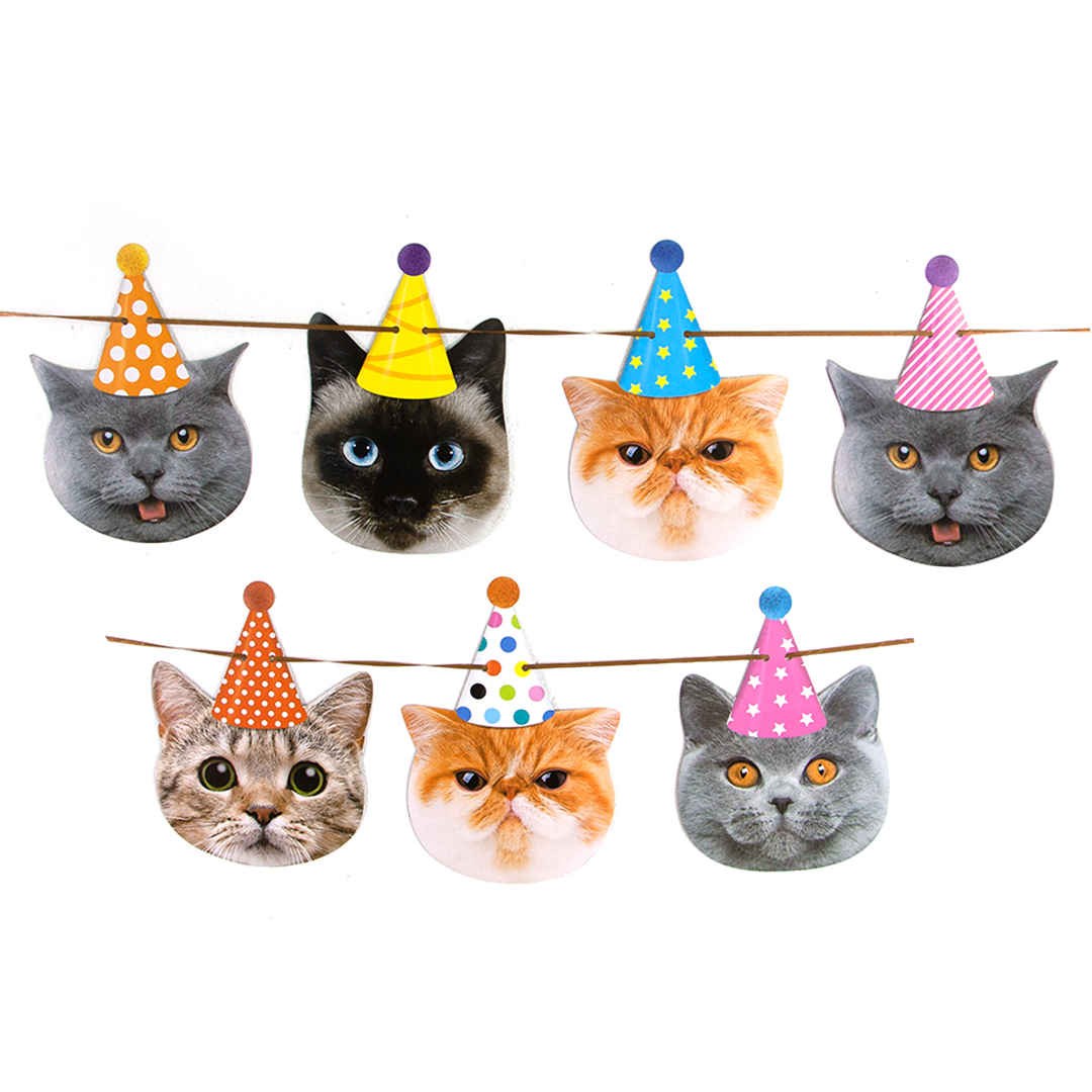 Гирлянда Котики, 250 см, 1 упак.