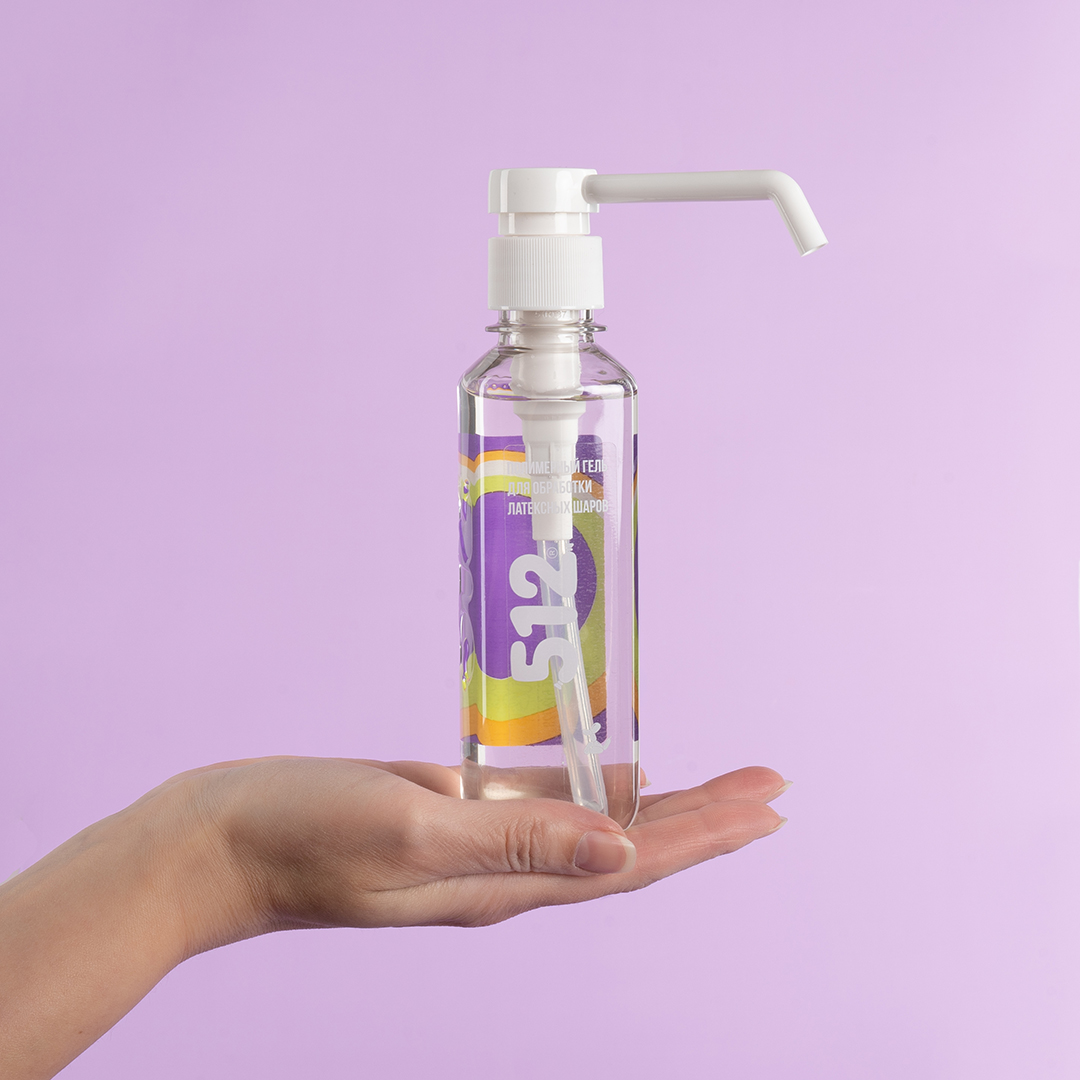 Полимерный гель, для обработки латексных шаров ТМ 512, с дозатором, 0,24 кг. 