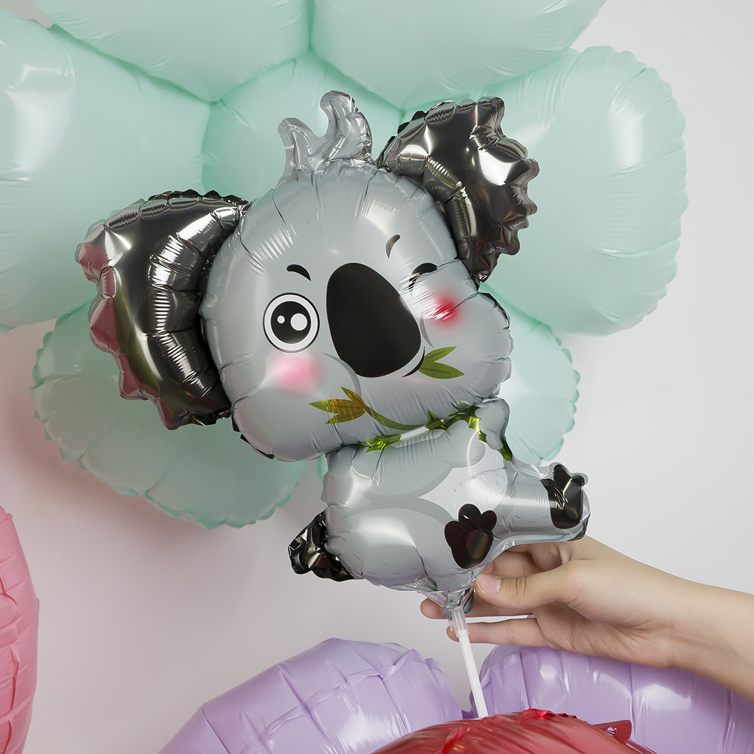 Шар с клапаном (14''/36 см) Мини-фигура, Коала, 1 шт.