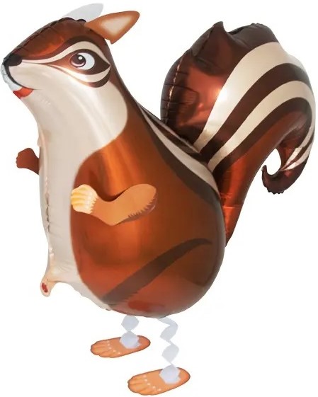 Шар 3D (29''/74 см) Ходячая Фигура, Бурундук, 1 шт.