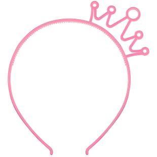 Ободок, Корона, Розовый, 1 шт. 