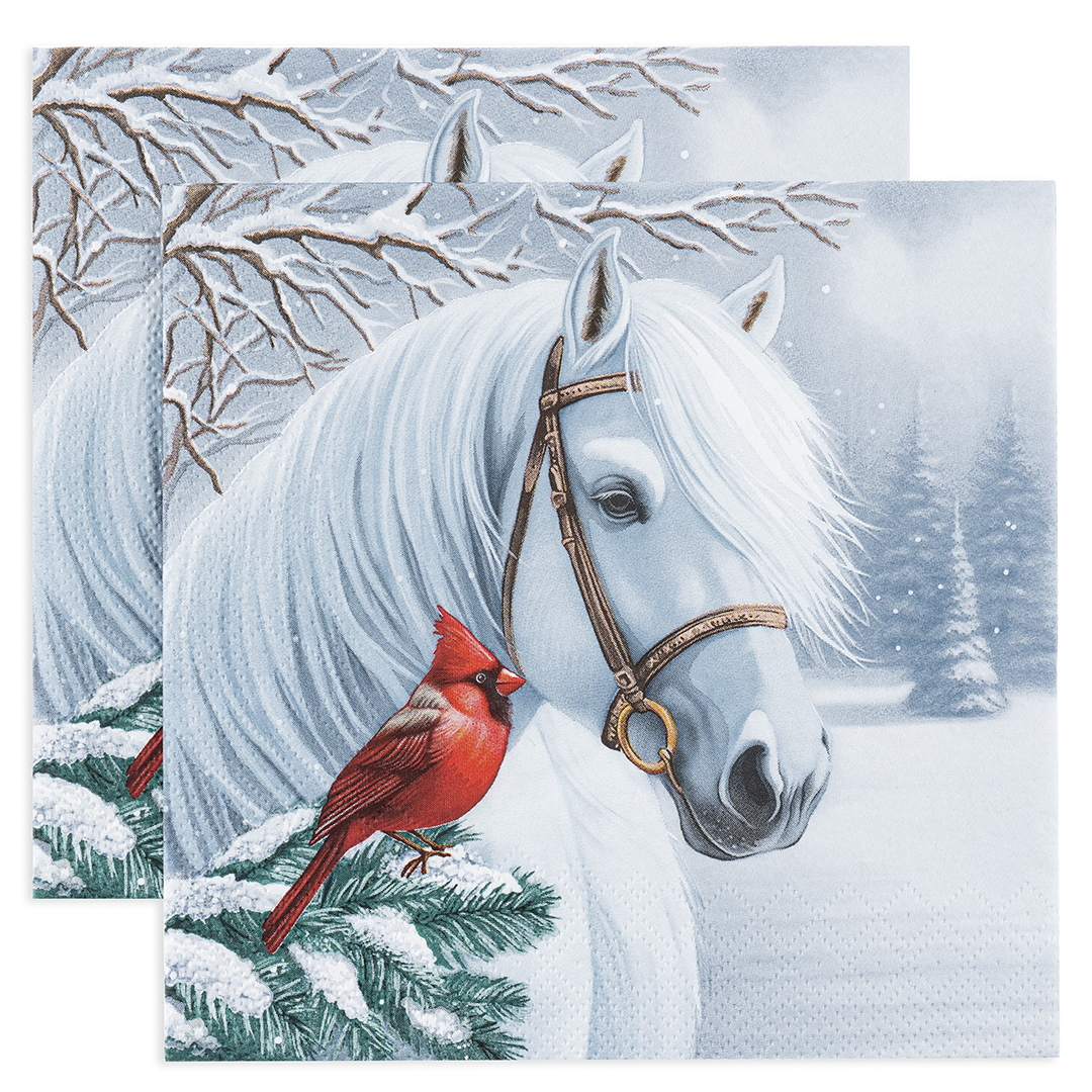 Сервировочные салфетки, Волшебная лошадь, 33*33 см, 20 шт.