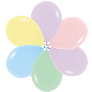 Шар (5''/13 см), Ассорти, макарунс, 100 шт.