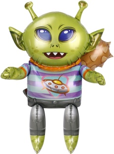 Шар 3D (30''/76 см) Фигура, Инопланетянин, 1 шт. в уп.