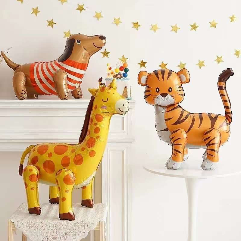 Шар 3D (23''/58 см) Фигура, Тигр, 1 шт. в уп.