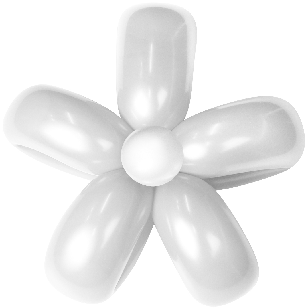 Шар (2''/5 см) ШДМ, Белый, пастель, 100 шт.