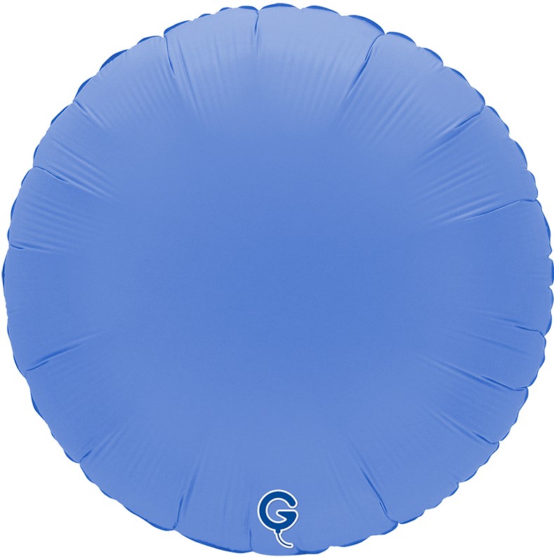 Шар (18''/46 см) Круг, Голубой Лотос, Матовый, 1 шт.