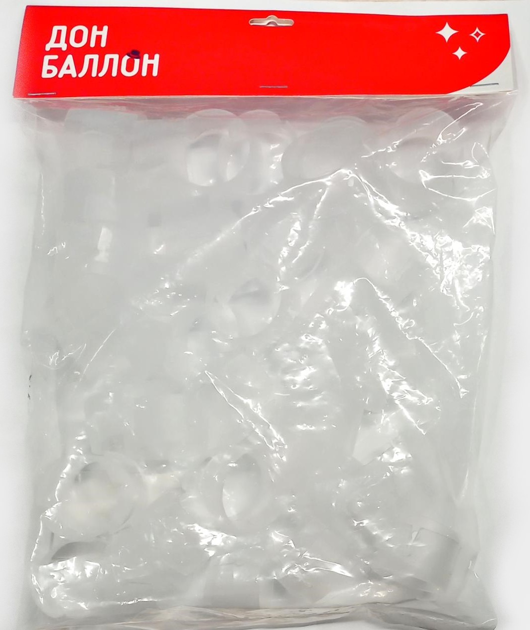 Зажимы держатели шаров для арки 3,6*2,4 см, Прозрачный, 50 шт.