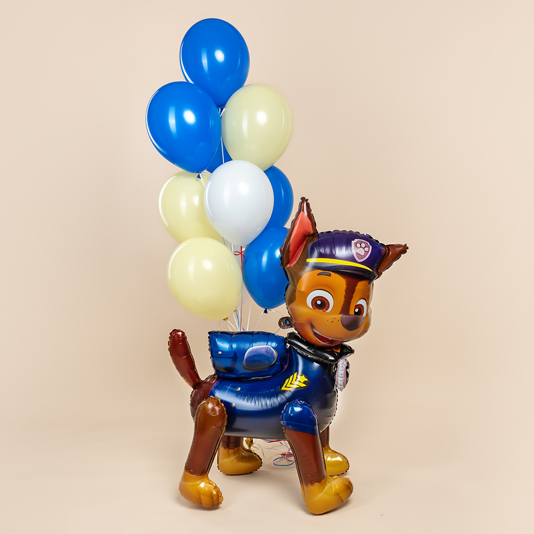 Шар (46''/117 см) Фигура 3D, Щенок Полицейский, 1 шт. в уп.