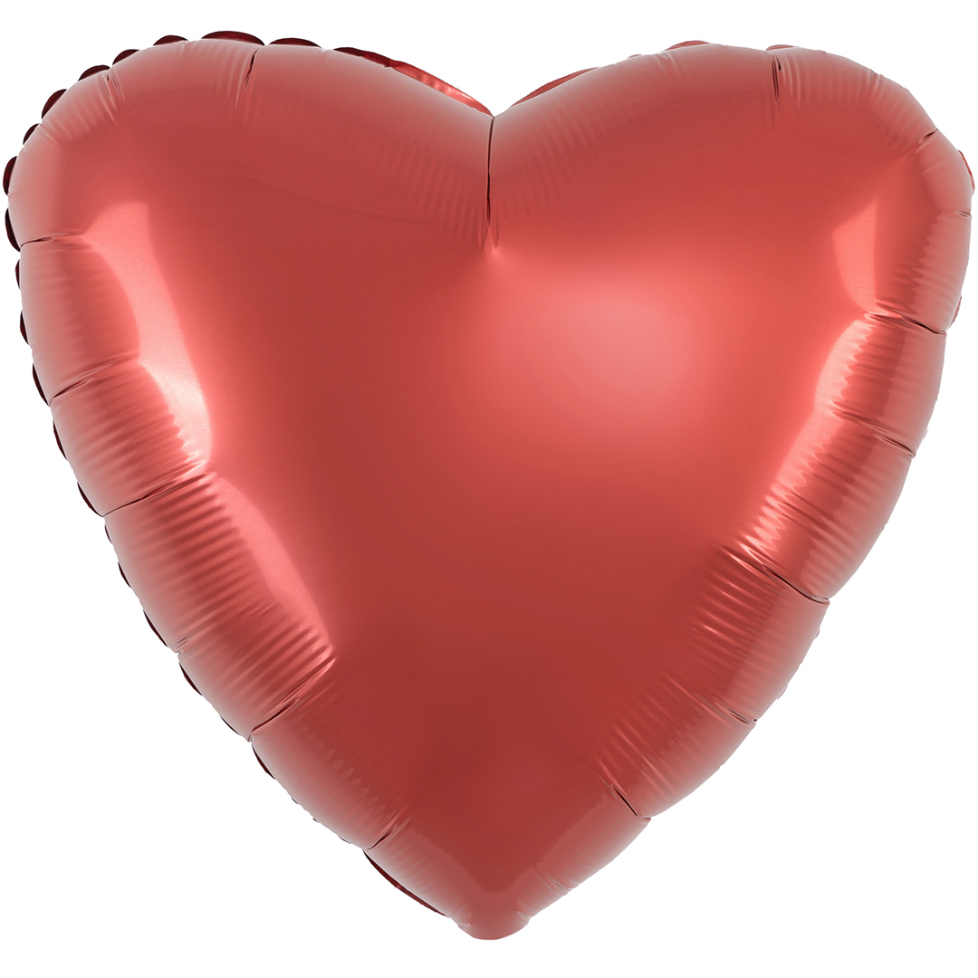 Шар (19''/48 см) Сердце, Медный, Бохо, 1 шт.