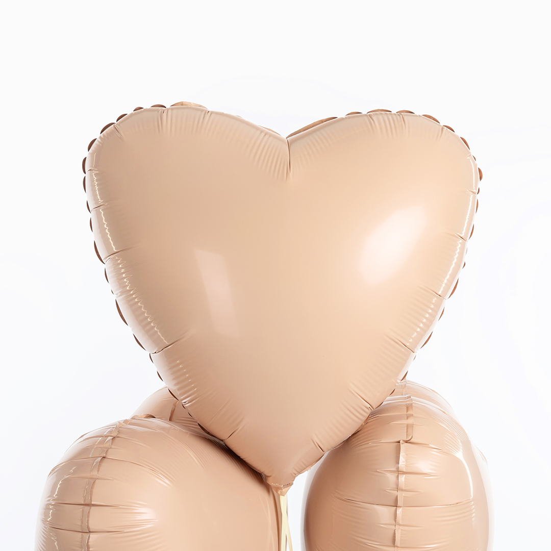 Шар (19''/48 см) Сердце, Мистик, Тон, Сатин, 1 шт.