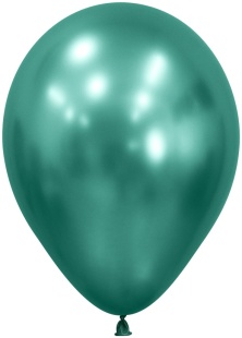 Шар (5''/13 см), Reflex, Зеркальный блеск, Аврора грин (932), хром, 50 шт.
