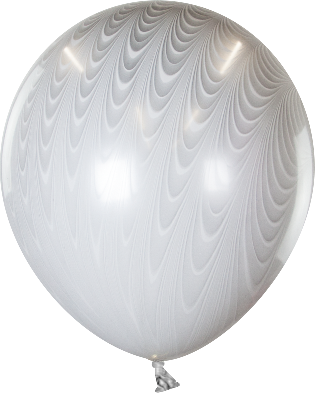 Шар (18''/46 см), Павлин, Серебро, агат, 1 шт.