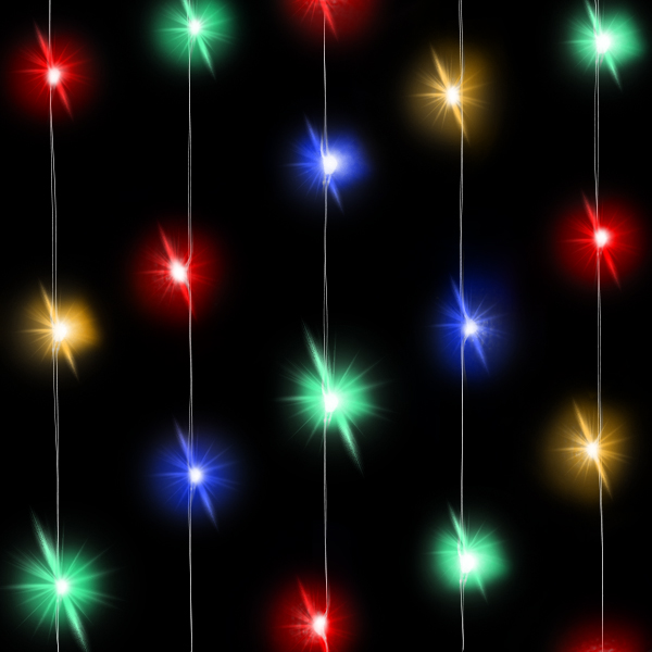 Светодиодная гирлянда, Роса 30 Led, IP14, 3 м. Разноцветный, 1 шт.