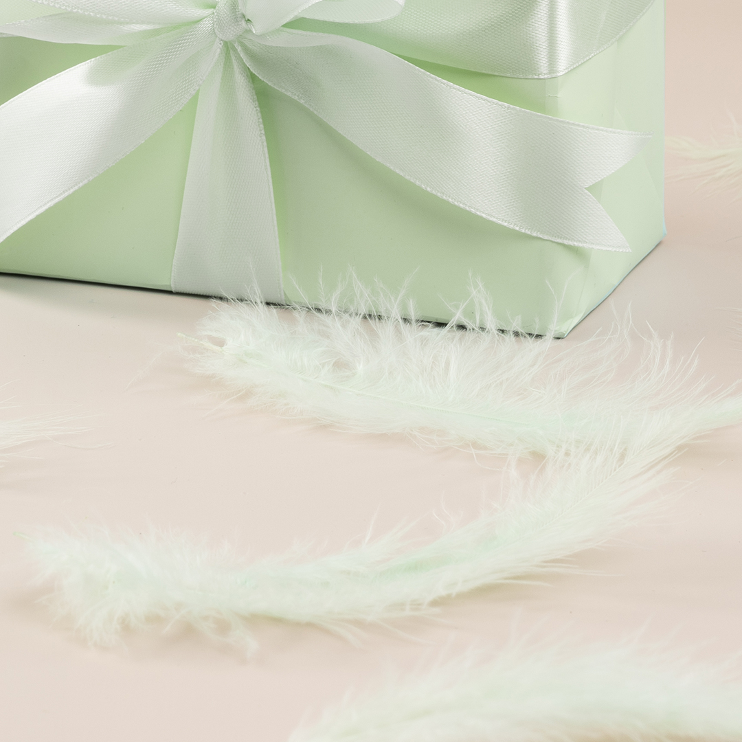 Перья, Премиум, Мятный, 12-15 см, 30 шт.