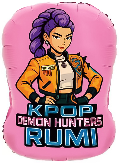 Шар (22''/56 см) Фигура, Девочки Аниме, Дизайн №2, 1 шт.