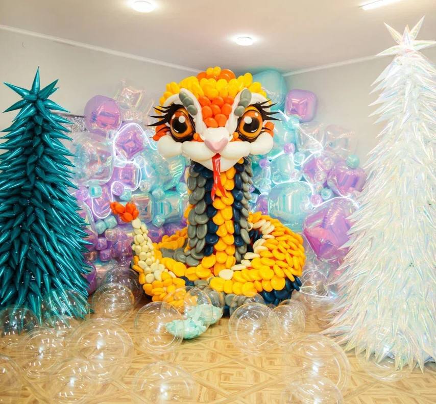 Шар 3D (60''/152 см) Сфера, Сиреневый, Хамелеон, 1 шт. в уп.