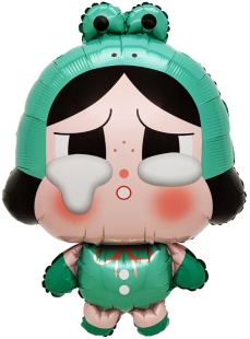 Шар (28''/71 см) Фигура, Кукла Плакса, Лягушонок, 1 шт.