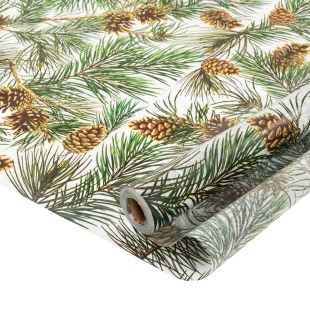 Упаковочная бумага, Тишью (0,7*40 м) Шишкин лес, 1 шт.