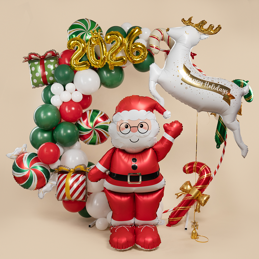 Шар (45''/114 см) Фигура, Новогодний олень, 1 шт.