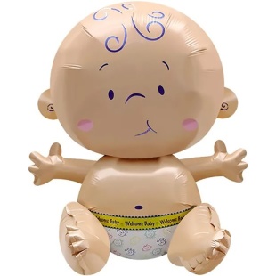 Шар (22''/56 см) Фигура 3D, Малыш, 1 шт. в уп.