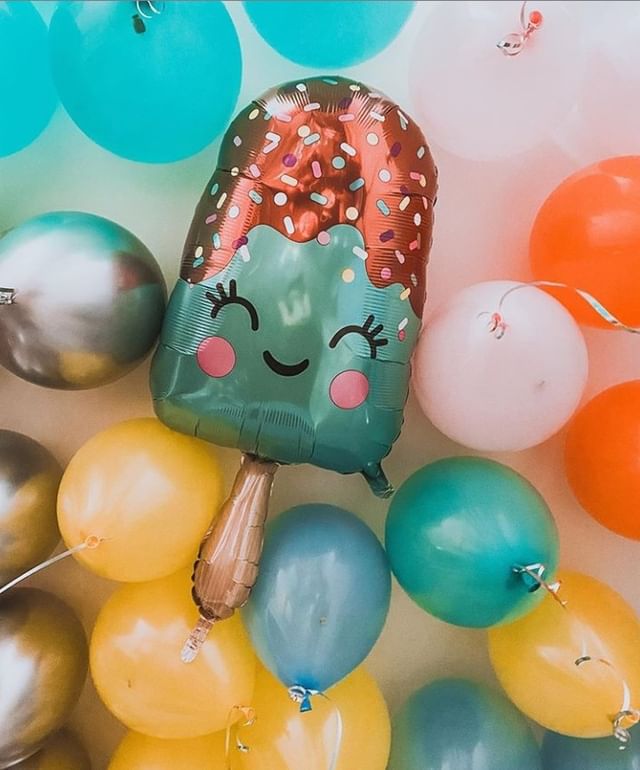 Шар (30''/76 см) Фигура, Счастливое эскимо, 1 шт.