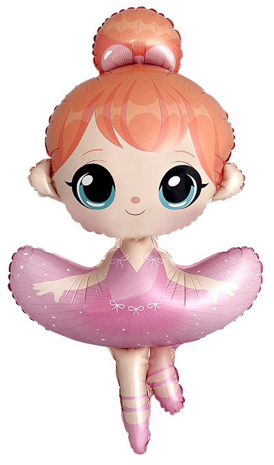 Шар (46''/117 см) Фигура, Балерина, 1 шт.