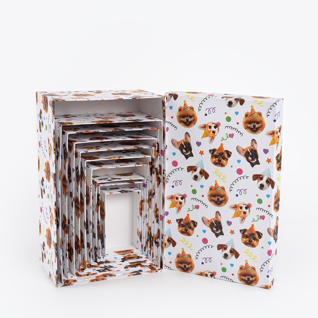 Набор коробок Собачки, 33*20*13 см, 10 шт. в упак. 