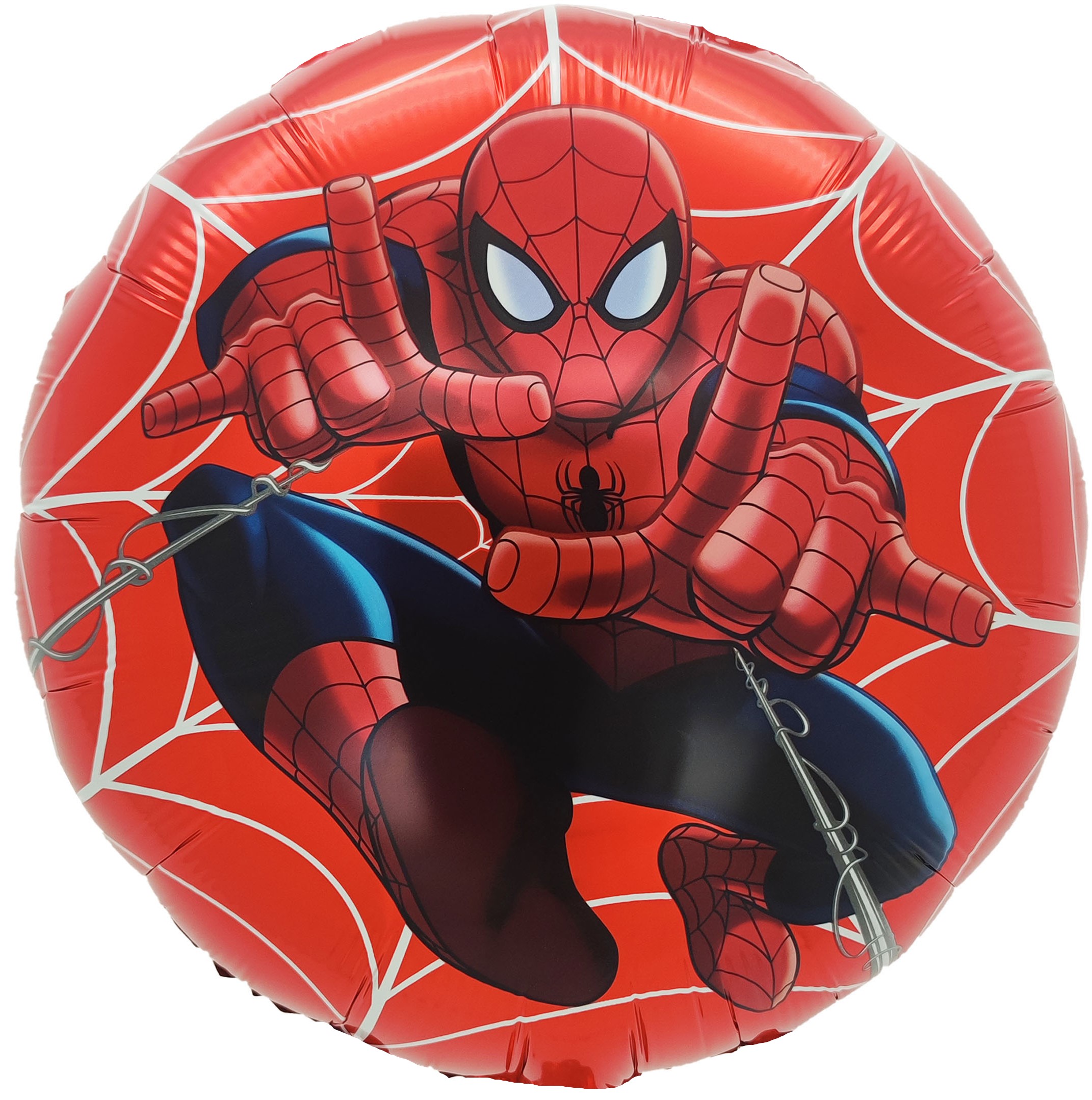 Шар (18''/46 см) Круг, Человек Паук, Дизайн №3, 1 шт. в уп. (цв.этик.)