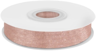 Лента органза (1,2 см*22,85 м) Розовое Золото, 1 шт.