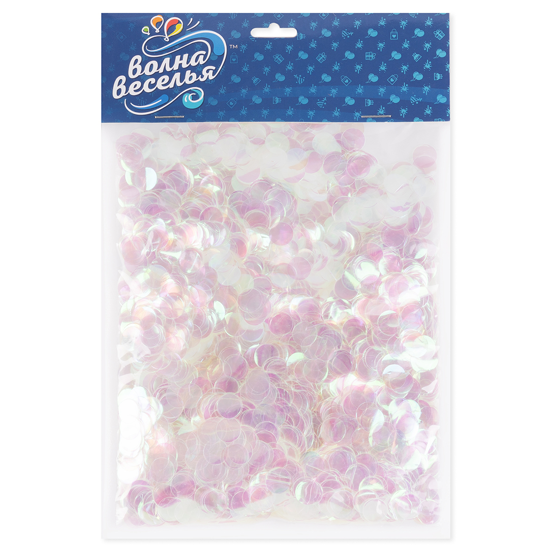 Конфетти фольга Круг, Перламутр, Хамелеон, 1 см, 50 г.