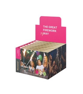 Свеча Фонтан для торта, 30 сек, Золото, 10 см, 40 шт.