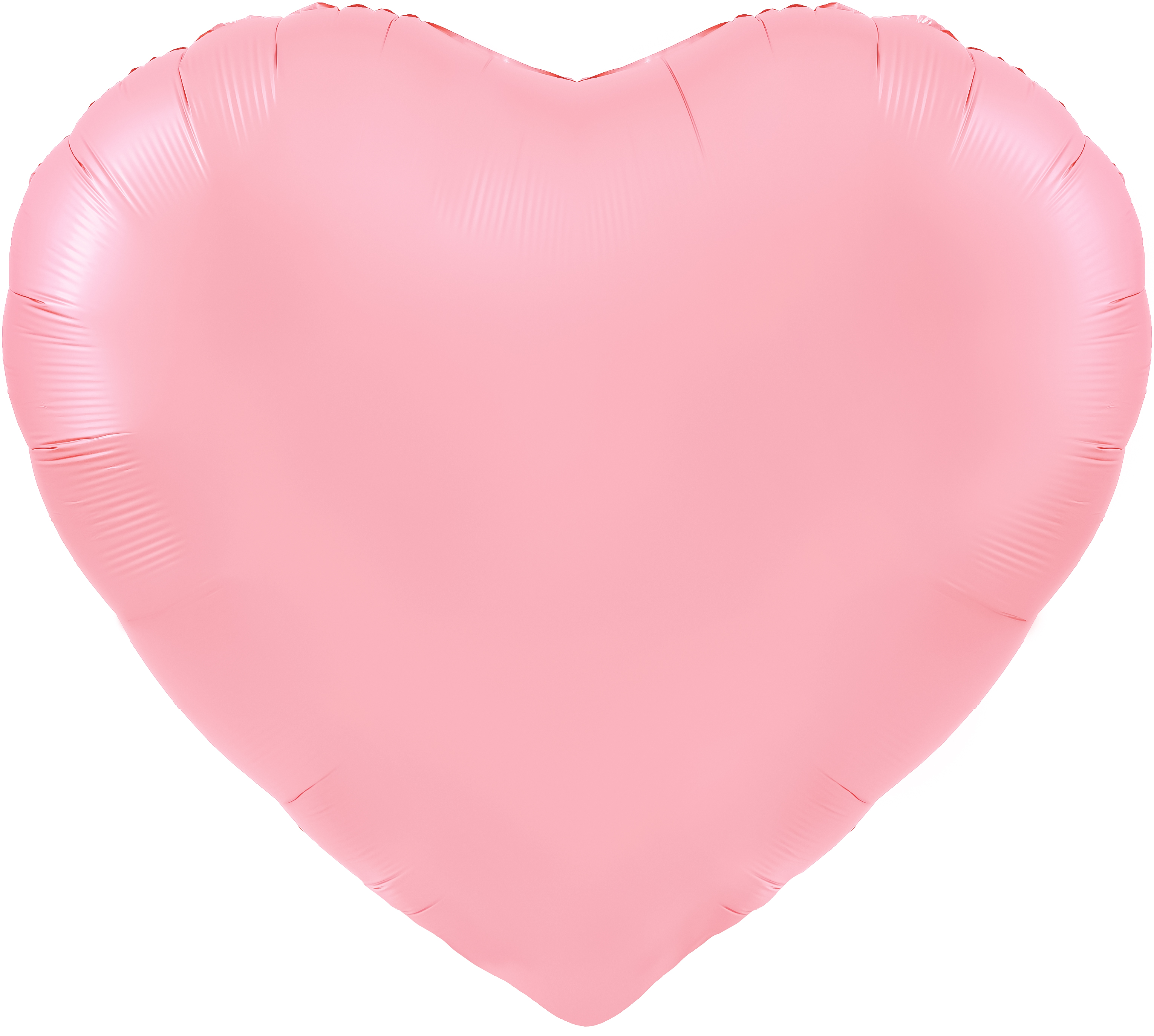 Шар (63''/160 см) Сердце, Розовый, Сатин, 1 шт. в уп.