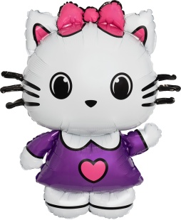 Шар (35''/89 см) Фигура, Маленькая кошечка, 1 шт.