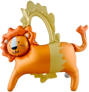 Шар (39''/99 см) Фигура 3D, Цирк, Смелый лев, 1 шт. в уп.