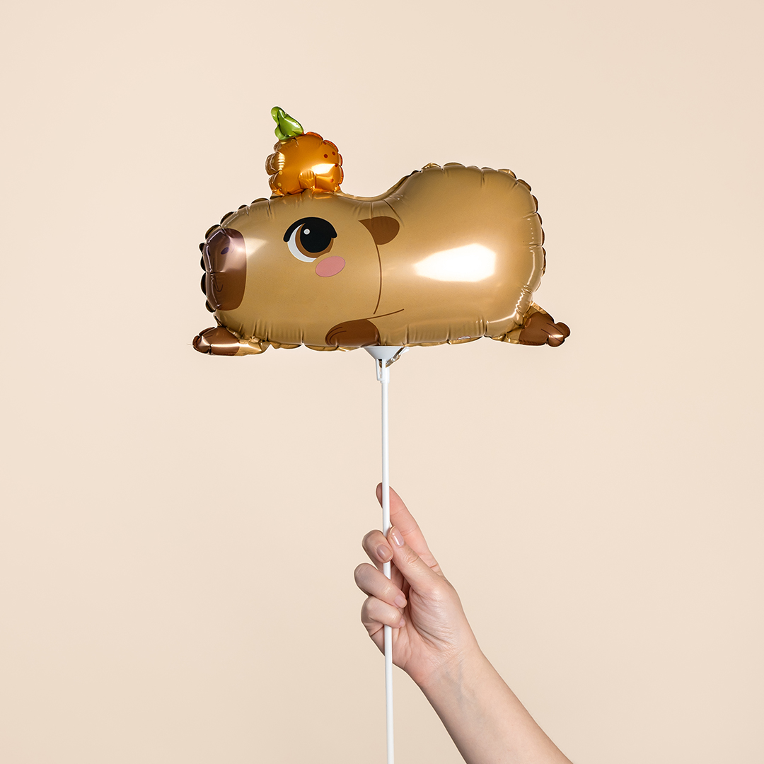 Шар (13''/33 см) Мини-фигура, Капибара, 1 шт.