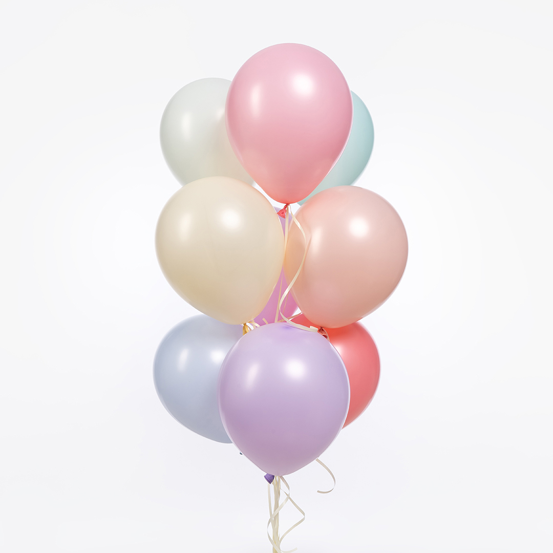 Шар (10''/25 см), Ассорти, лайт, макарунс, 100 шт.