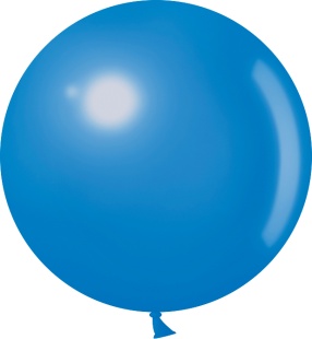 Шар (36''/91 см), Синий, пастель, 3 шт.