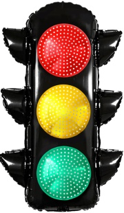 Шар (32''/81 см) Фигура, Светофор, 1 шт. в уп.