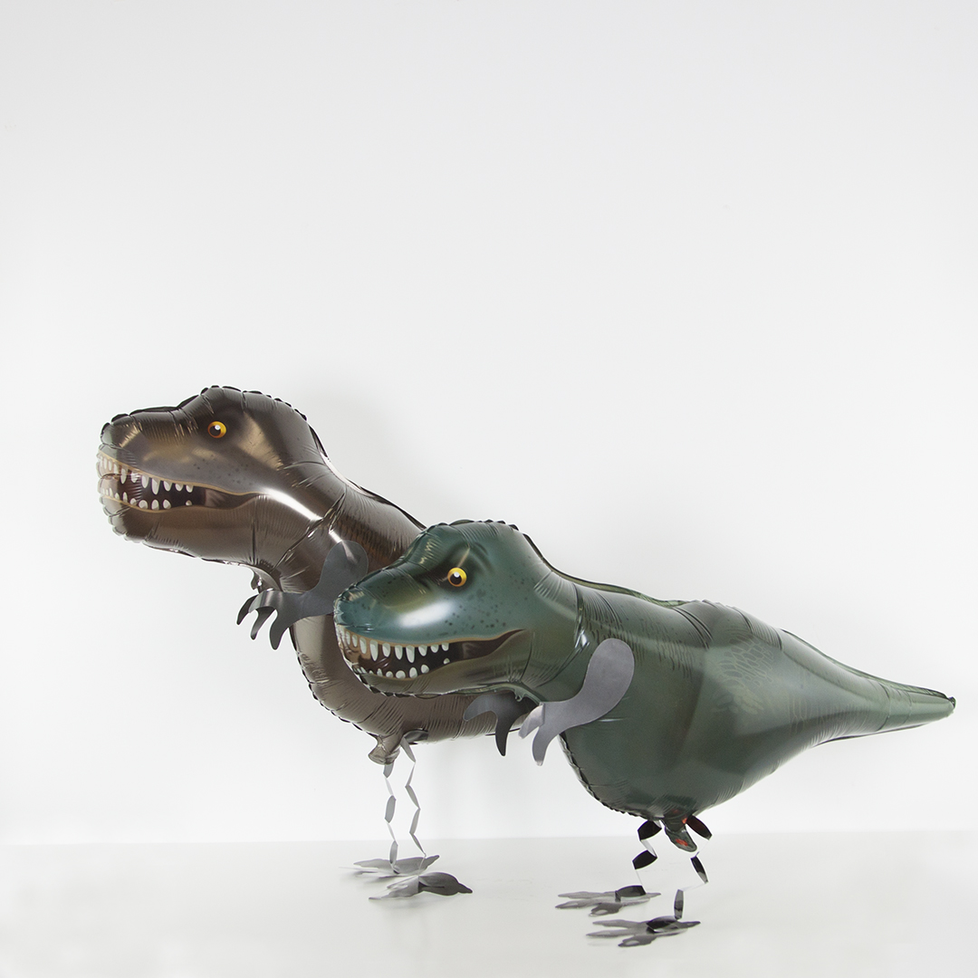 Шар 3D (39''/99 см) Ходячая Фигура, Динозавр Тираннозавр, 1 шт.