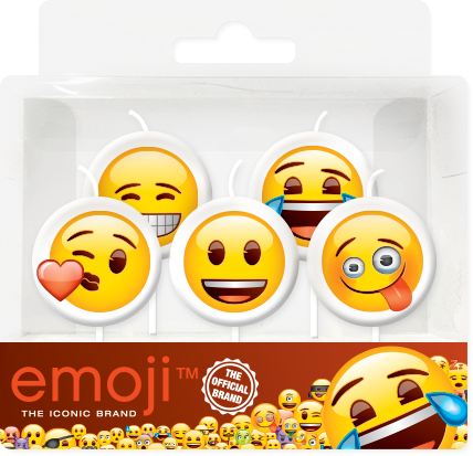 Сервировочные салфетки, Смайл, Emoji, Черный, 33*33 см, 12 шт.