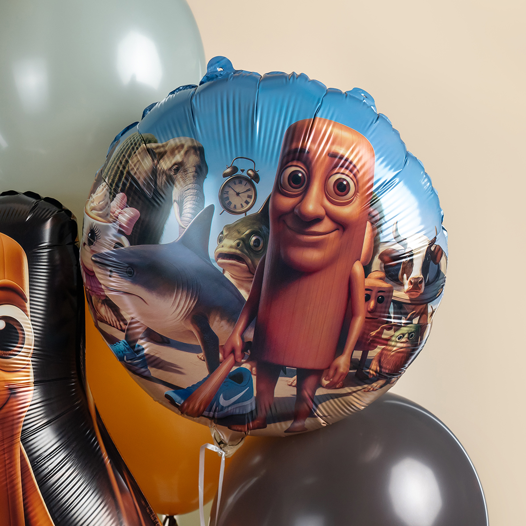 Шар (18''/46 см) Круг, Мемы, Дизайн №3, 1 шт.