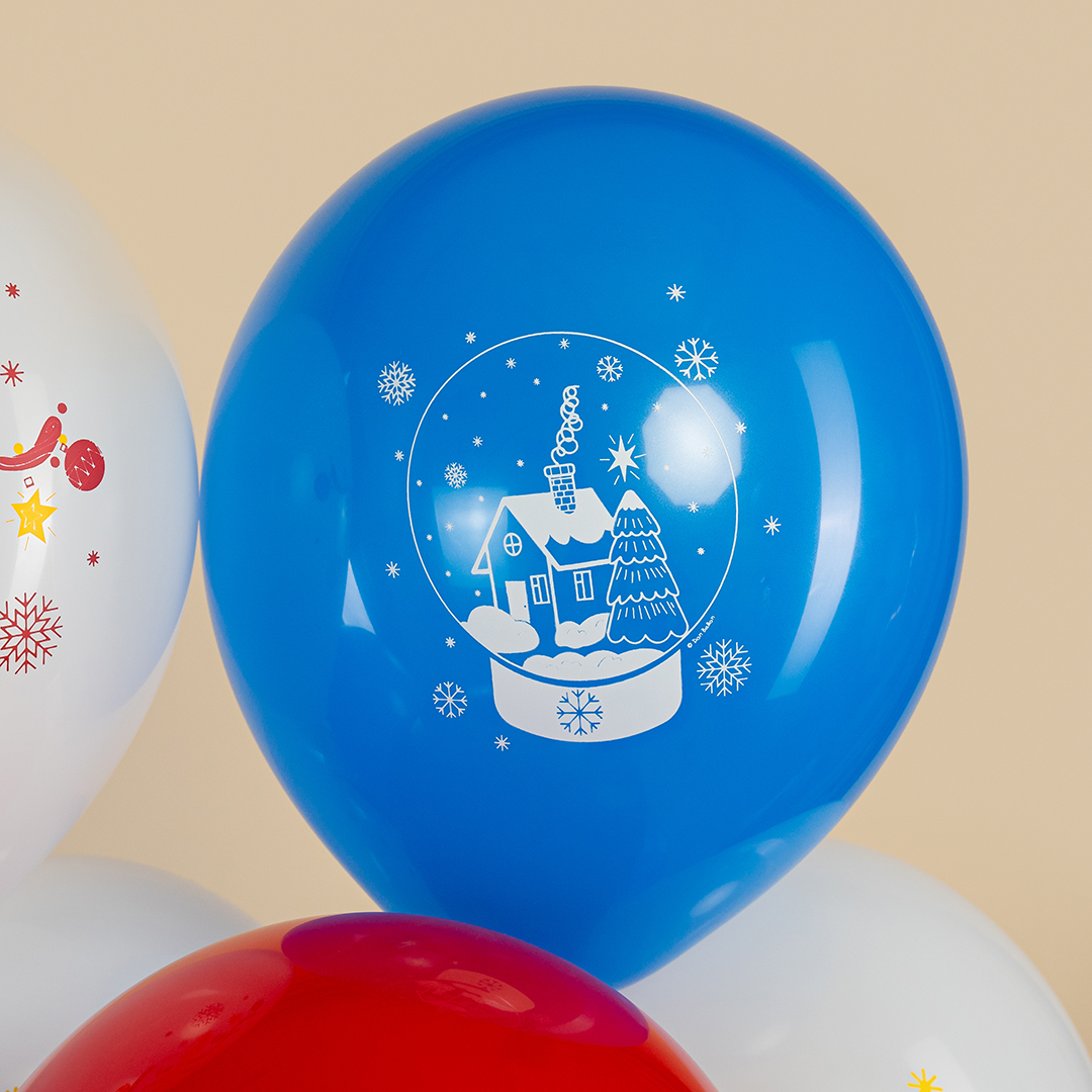 Шар (12''/30 см) С Новым Годом!, Ассорти, пастель, 5 ст, 25 шт.