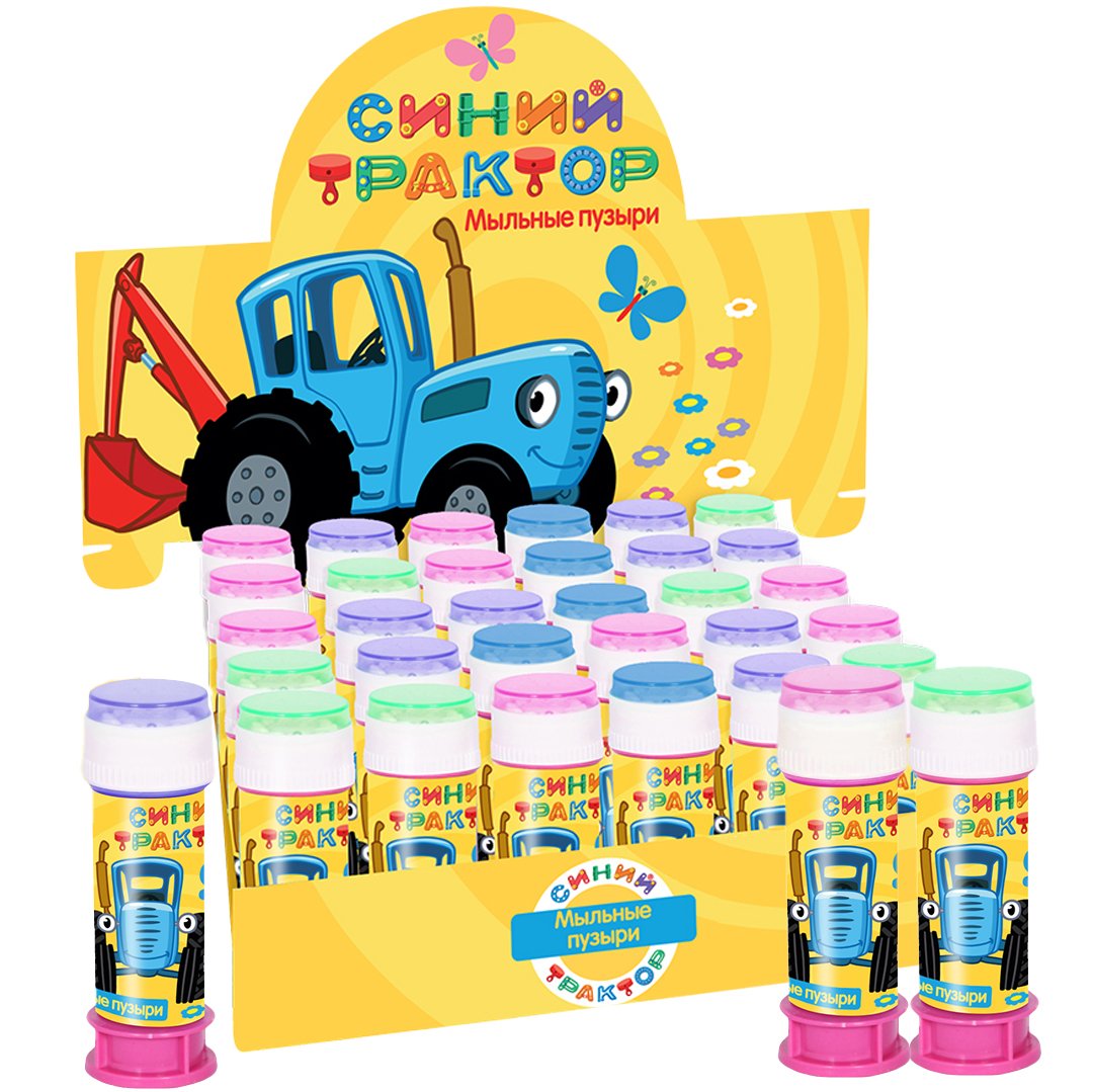 Мыльные пузыри Синий трактор, 60 мл. 36 шт.