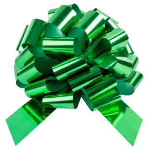 Бант Шар, Зеленый, Металлик, 36 см, 1 шт. в упак. 